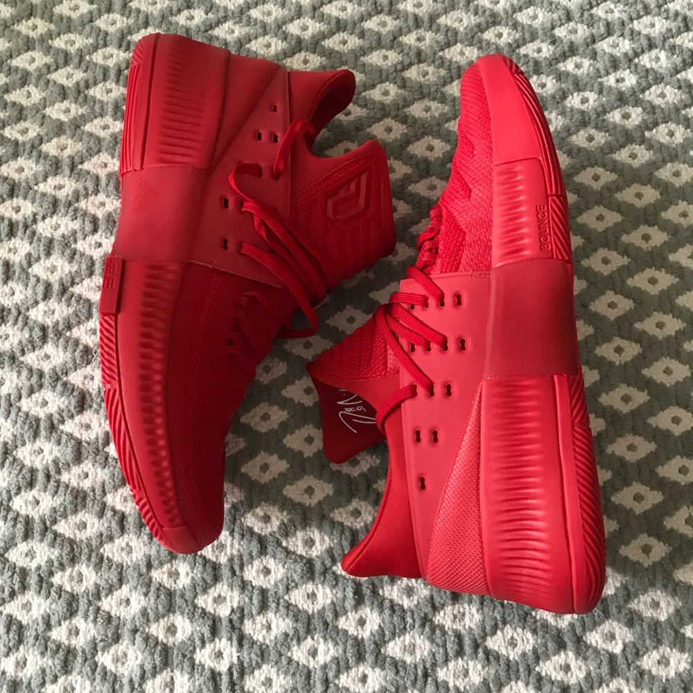 Adidas D Lillard Dame 3 Rip City basket red - Picture 3 of 5